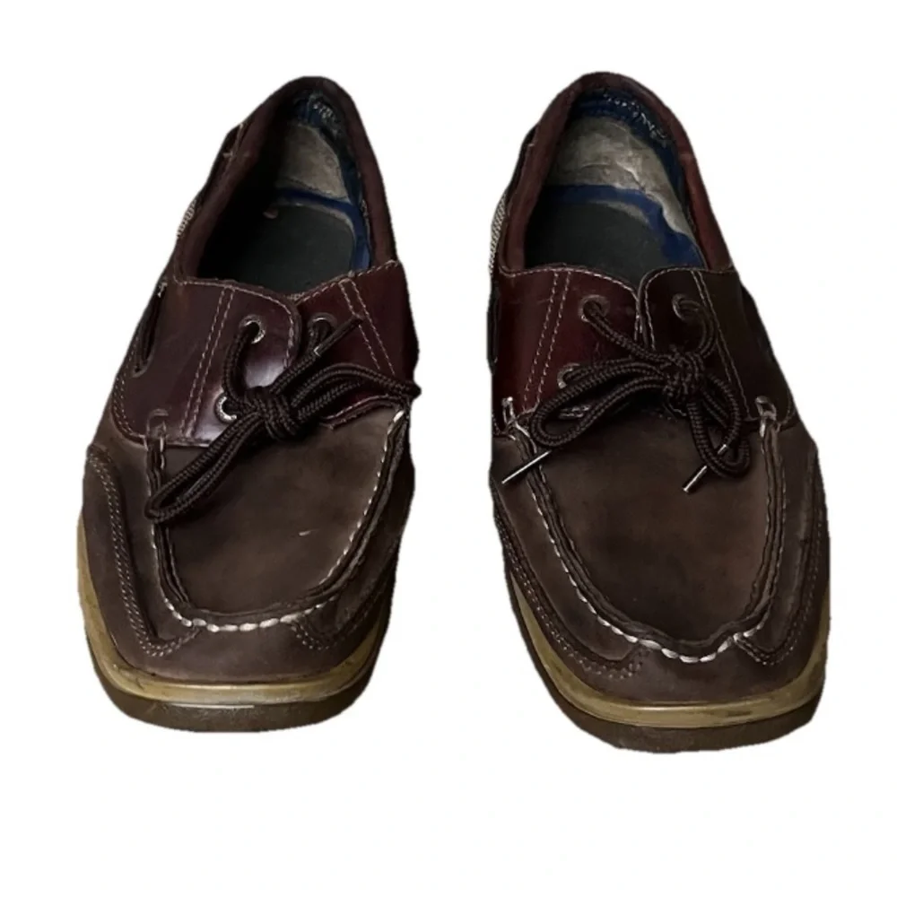 Sperry Top-Sider Brown Leather Boat Shoes Men’s 10.5M Classic Nautical Preppy
